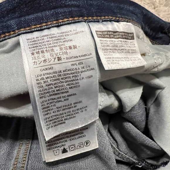 Levi's Classic Bermuda Jean Shorts 22W - Picture 5 of 7